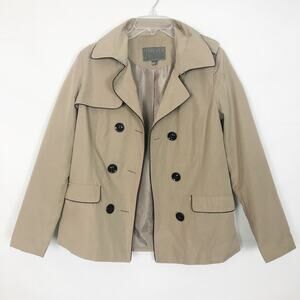 Forever 21 Double Breasted Tan Coat/Jacket